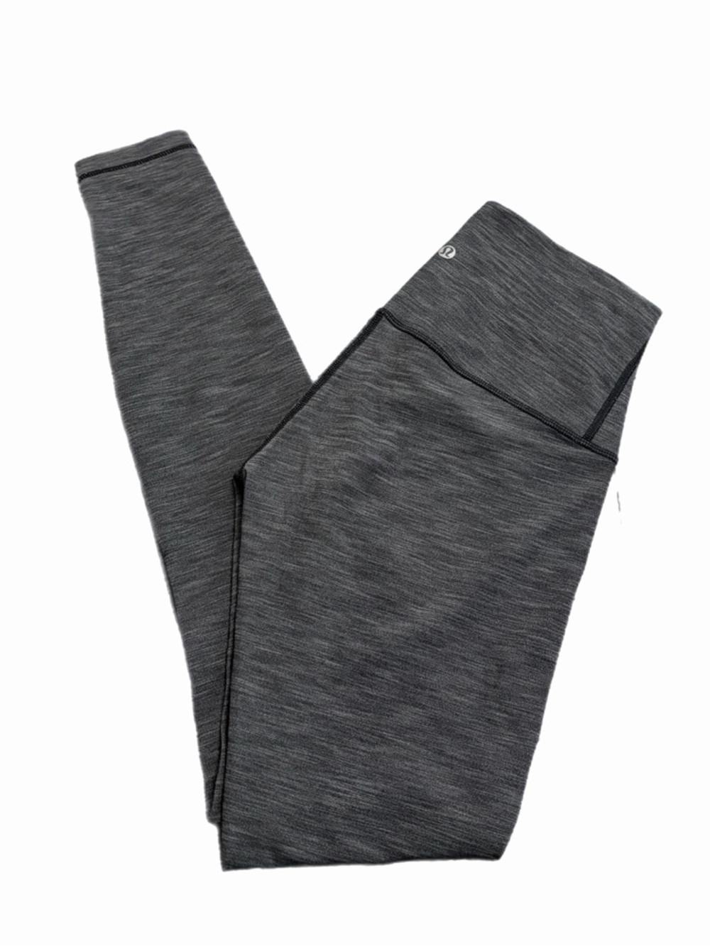 Lululemon Wunder Under Super High Rise Pant 30” *Roll Down (Heathered Black) 6
